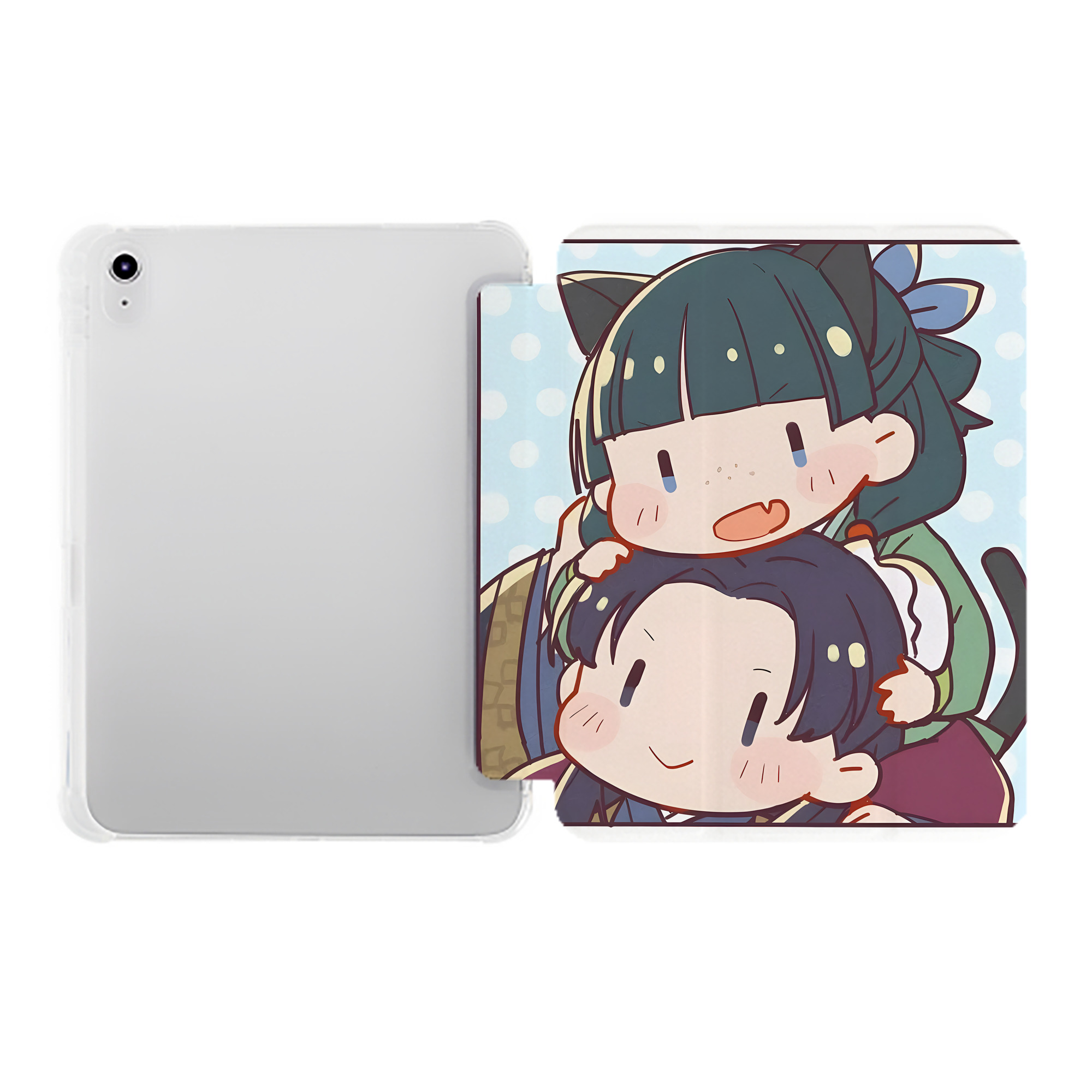（画像用） 薬屋のひとりごと The Apothecary Diaries IPad ケース ペン収納付き 三つ折りスタンド PUレザー×シリコン 対応機種9.5/10.5/10.9インチ